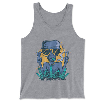 Alien Joint Men/Unisex Tank in Athletic Heather color